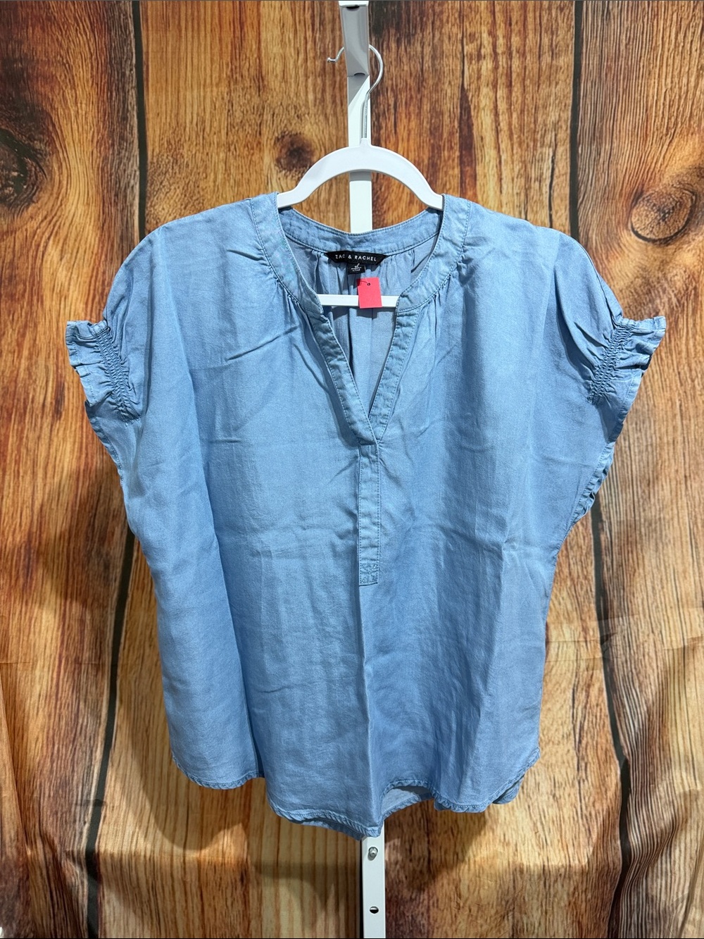 Zac & Rachel V-neck Lyocell Blouse Size M